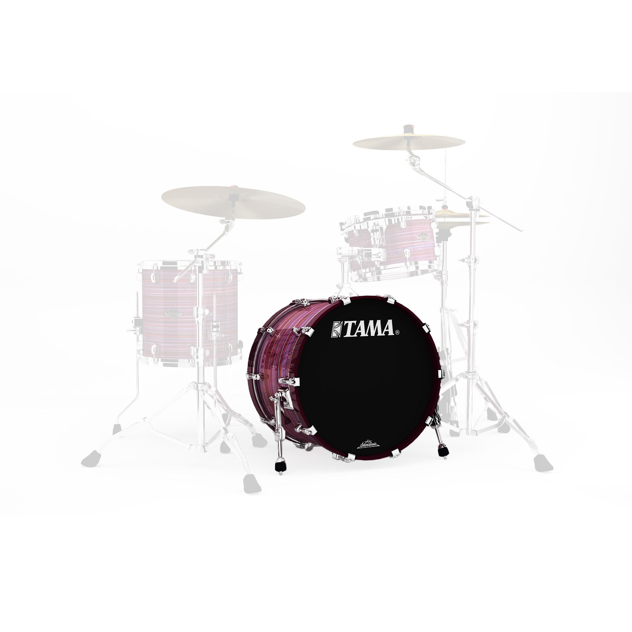 TAMA WBSB20DZ-LPO 20x14in Starclassic Walnut/Birch Bass Drum w/o Mount, Lacquer Phantasm Oyster