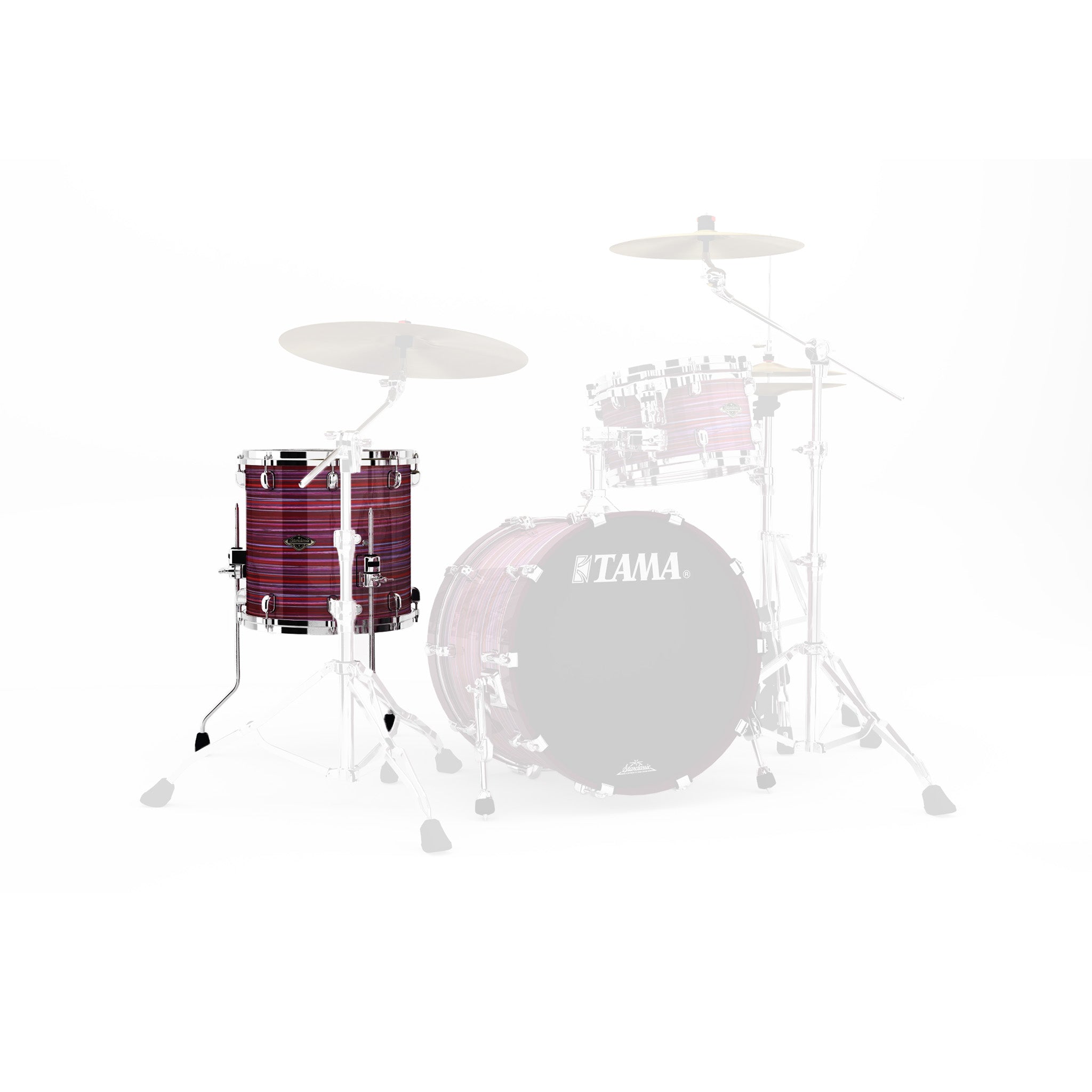 TAMA WBSF18D-LPO 18x16inch Starclassic Walnut/Birch Floor Tom, Lacquer Phantasm Oyster