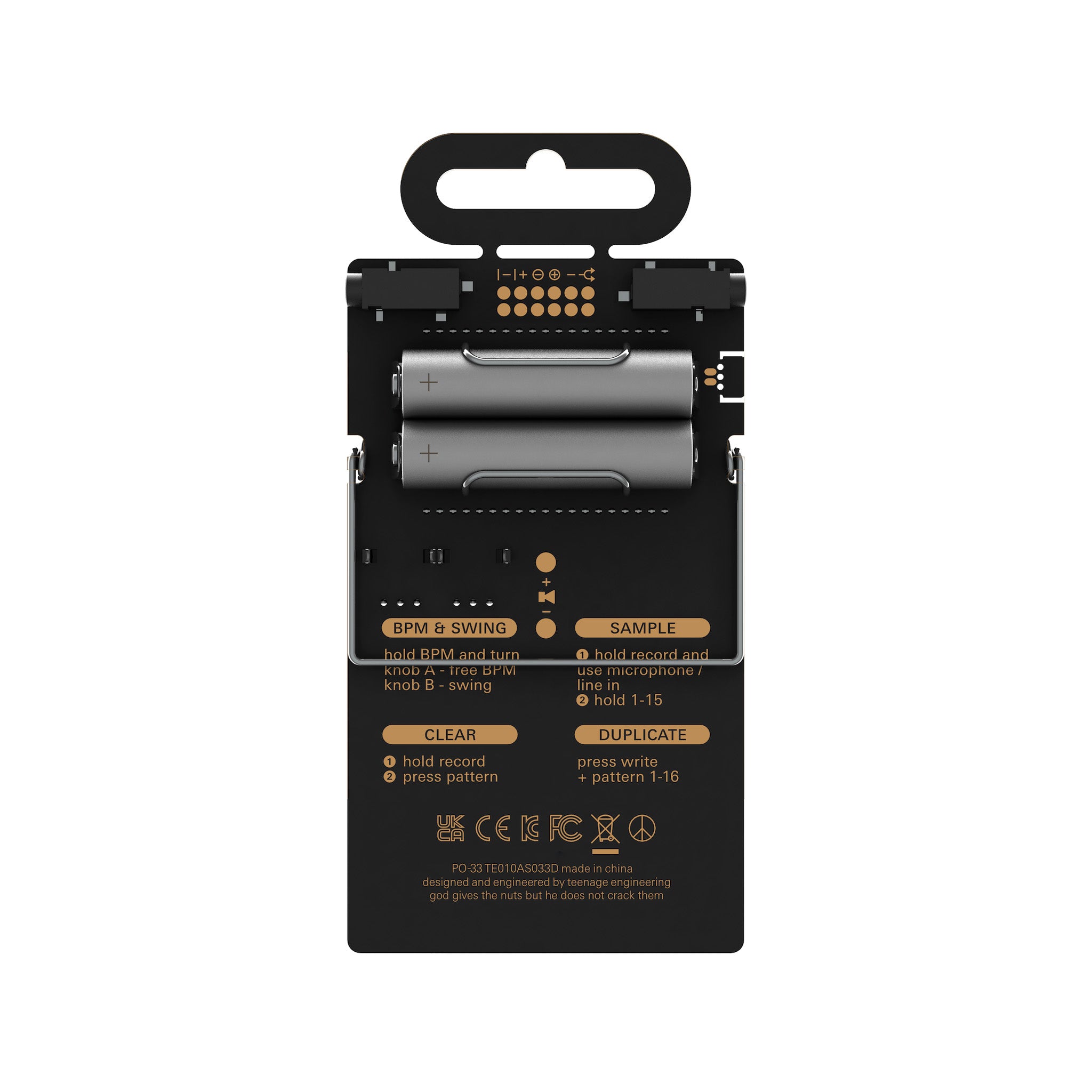 Teenage Engineering PO-33 Pocket Operator K.O! Micro Sampler