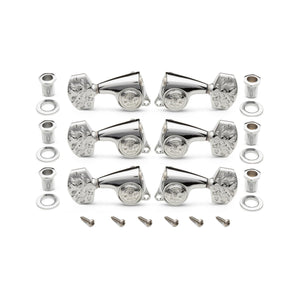 Taylor Gotoh Luxury Acoustic Guitar Tuners, 1:21, 6-String, Polished Chrome