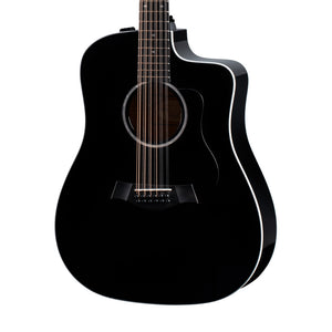 Taylor 250ce Plus 12-string Acoustic-Electric Guitar w/Case, Black