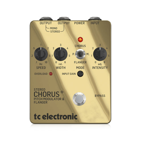TC Electronic SCF Gold SE Stereo Chorus Flanger Pedal, Special Edition Gold