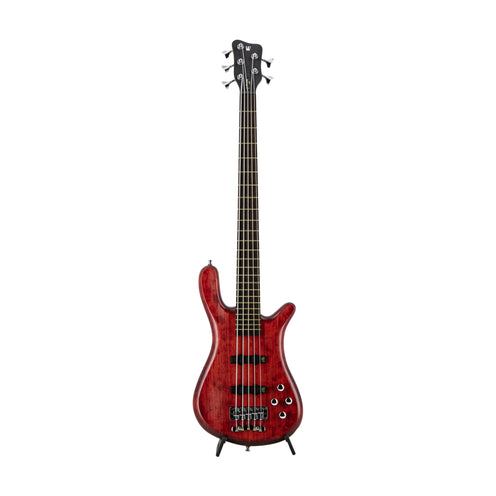 Warwick WGPS Streamer LX Fretted act/act Cherry 5-String Bass w/Bag, Burgundy Red