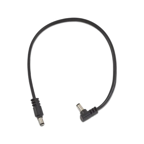 RockBoard by Warwick Flat Power Cable, Angled / Angled, 30 cm, Black
