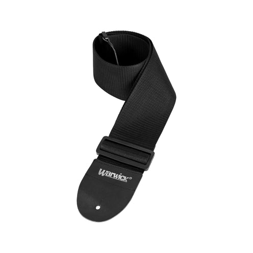 Warwick Nylon 80 mm Width Bass Guitar Strap, Black