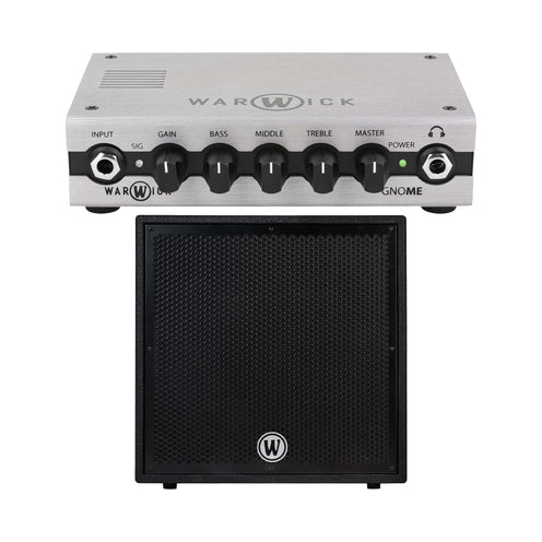Warwick Gnome 200W Pocket Bass Amp Head with 2x10 Cabinet