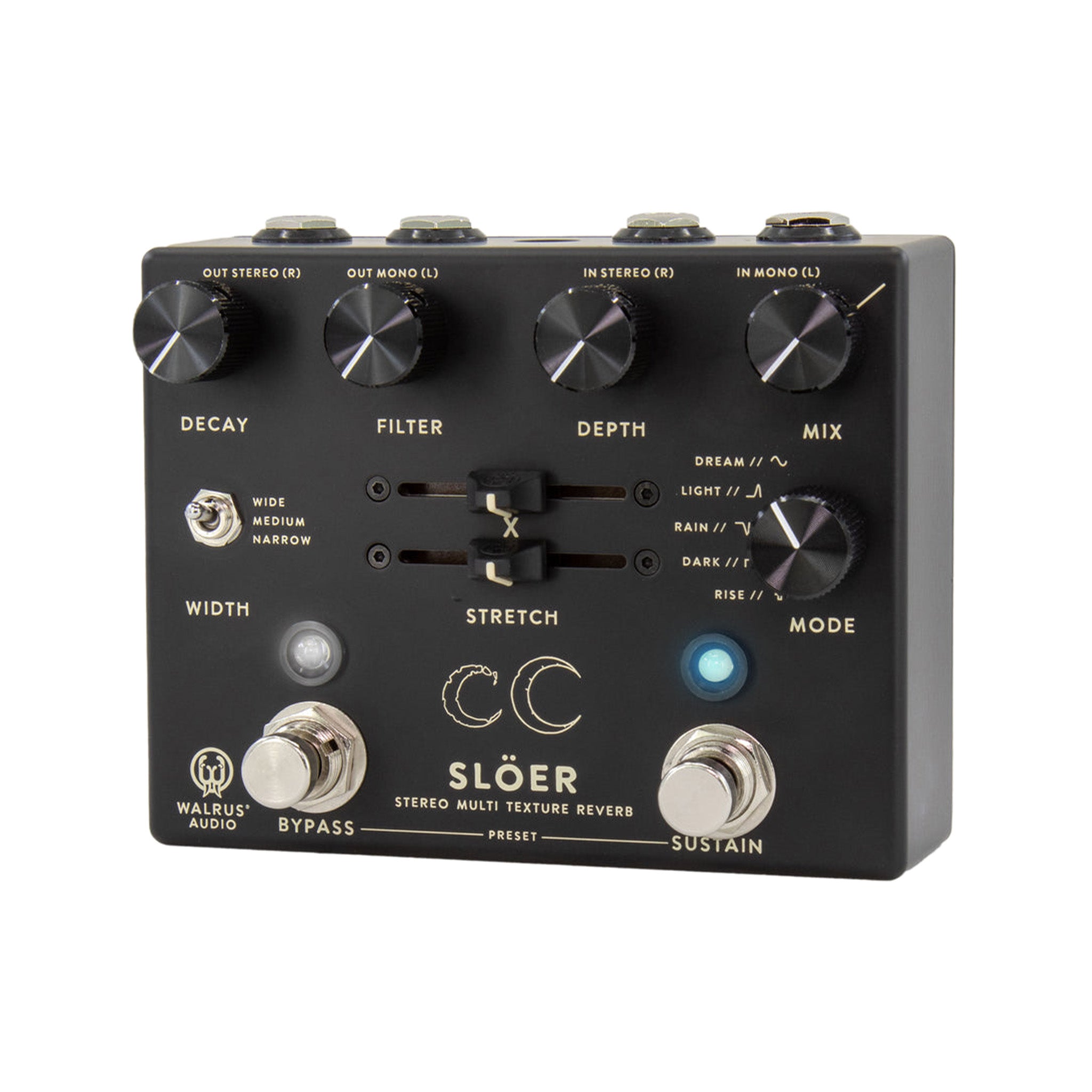 Walrus Audio SLOER Stereo Ambient Reverb Guitar Effects Pedal