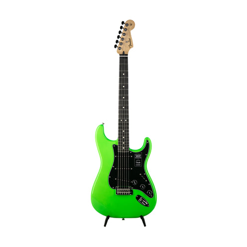 Fender Player Stratocaster Electric Guitar, Ebony Fretboard, Neon Green, MX2203XXXX