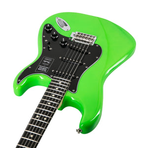 Fender Player Stratocaster Electric Guitar, Ebony Fretboard, Neon Green, MX2203XXXX