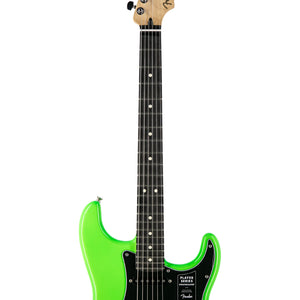 Fender Player Stratocaster Electric Guitar, Ebony Fretboard, Neon Green, MX2203XXXX