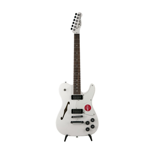 Fender Jim Adkins JA-90 Telecaster Thinline Electric Guitar, Maple FB, Laurel White, ICF1900XXXX
