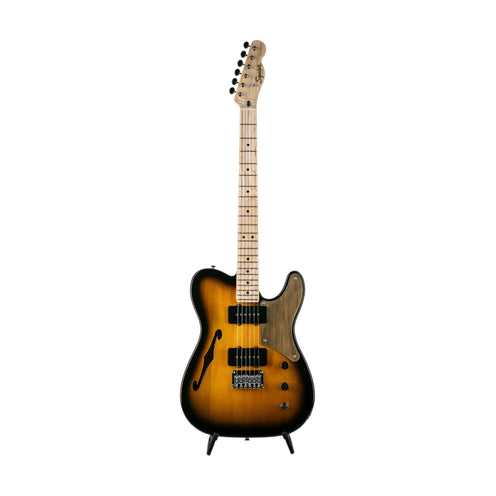 Squier Paranormal Series Cabronita Thinline Telecaster Electric Guitar, 2-Tone Sunburst, CYKH2100XXXX