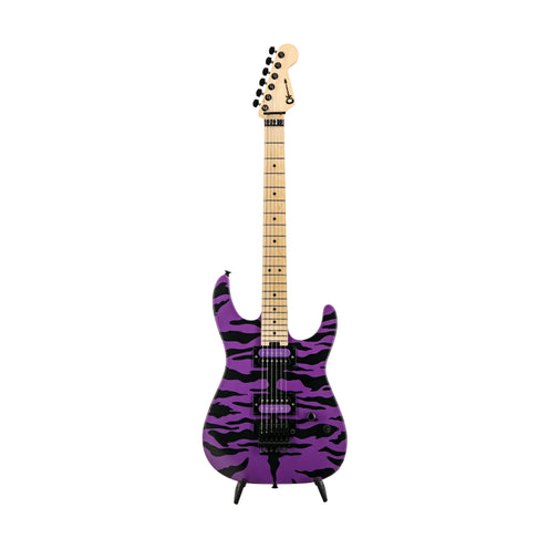 Charvel Satchel Signature Pro-Mod DK Electric Guitar, Maple Fretboard, Satin Purple Bengal, MC20XXXX