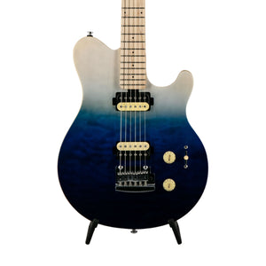 Sterling by Music Man AX3QM Axis Quilted Maple Electric Guitar, Spectrum Blue, B19XXXX