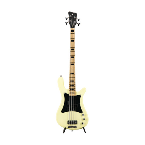 Warwick RockBass Artist Line Adam Clayton Signature Bass, Creme White High Polish, RBG55851XXXX