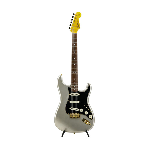 Fender Custom Shop Ltd 1965 Dual-Mag Strat Journeyman Relic Guitar, Aged Inca Silver, CZ56XXXX