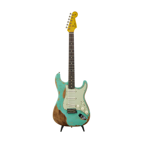 Fender Custom Shop Ltd Ed 1960 Dual-Mag II Stratocaster Super Heavy Relic, Aged Surf Green, CZ57XXXX