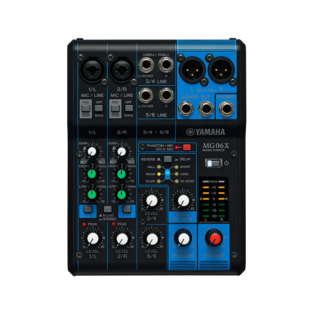 【美品】ミキサー YAMAHA MG06X Yamaha MG06X 6-Channel Analog Mixer With FX – Swee Lee Singapore