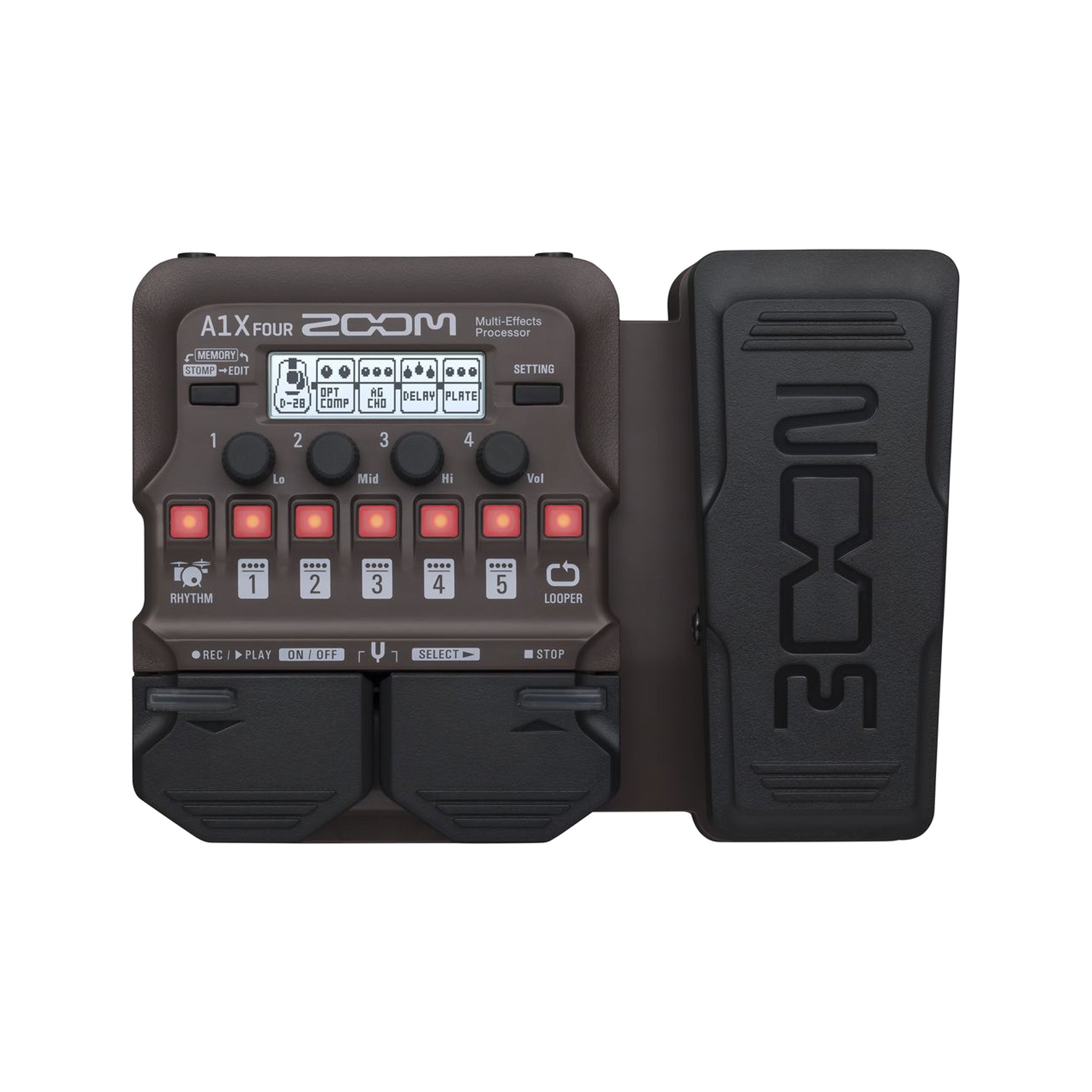 Zoom A1X Four Acoustic Instrument Multi-Effect Processor Pedal