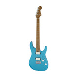 Charvel Pro-Mod DK24 HH 2PT Electric Guitar, Caramelized Maple FB, Matte Blue Frost
