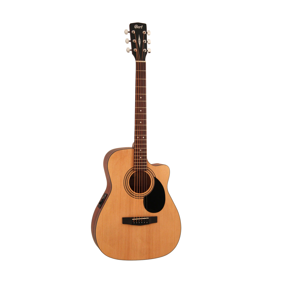 Cort AF515CE-OP Acoustic Guitar w/Bag, Open Pore – Swee Lee