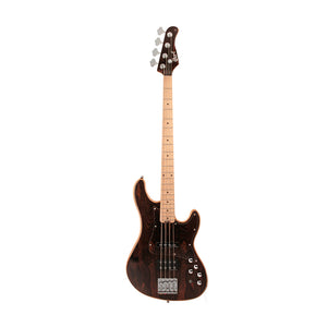 Cort Limited Edition GB4-LTD18 Ziricote Top Bass Guitar w/Case, Natural Gloss