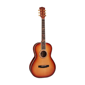 Cort Limited Edition Parlor Myrtlewood Acoustic Guitar w/Case, Vintage Sunburst