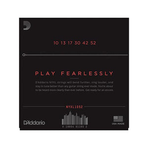 D'Addario NYXL1052 Nickel Wound Electric Guitar Strings, 10-52