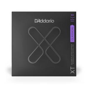 D'Addario XTC44 XT Classical Silver Plated Classical Guitar Strings, Extra Hard Tension