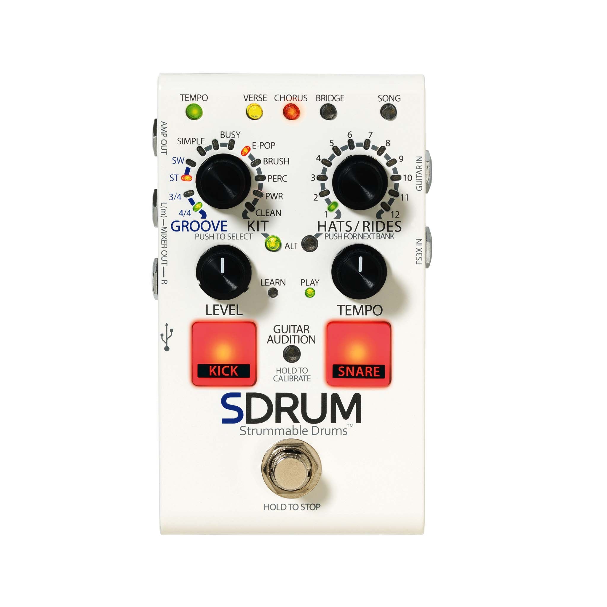 drum effects pedal for guitar Digitech SDRUM Strummable Drums Guitar Effects Pedal – Swee Lee Singapore