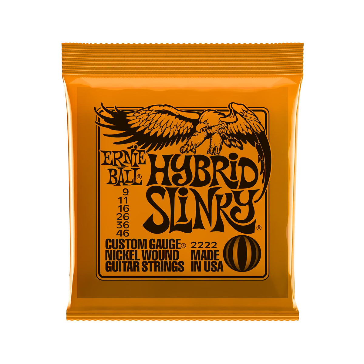 Ernie Ball Hybrid Slinky Nickel Wound Electric Guitar Strings, 9