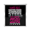 Ernie Ball Super Slinky Stainless Steel Wound Electric Guitar Strings, 9-42