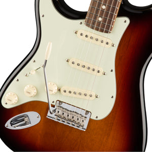 Fender American Professional Stratocaster Left-Handed Electric Guitar, RW FB, 3-Tone Sunburst