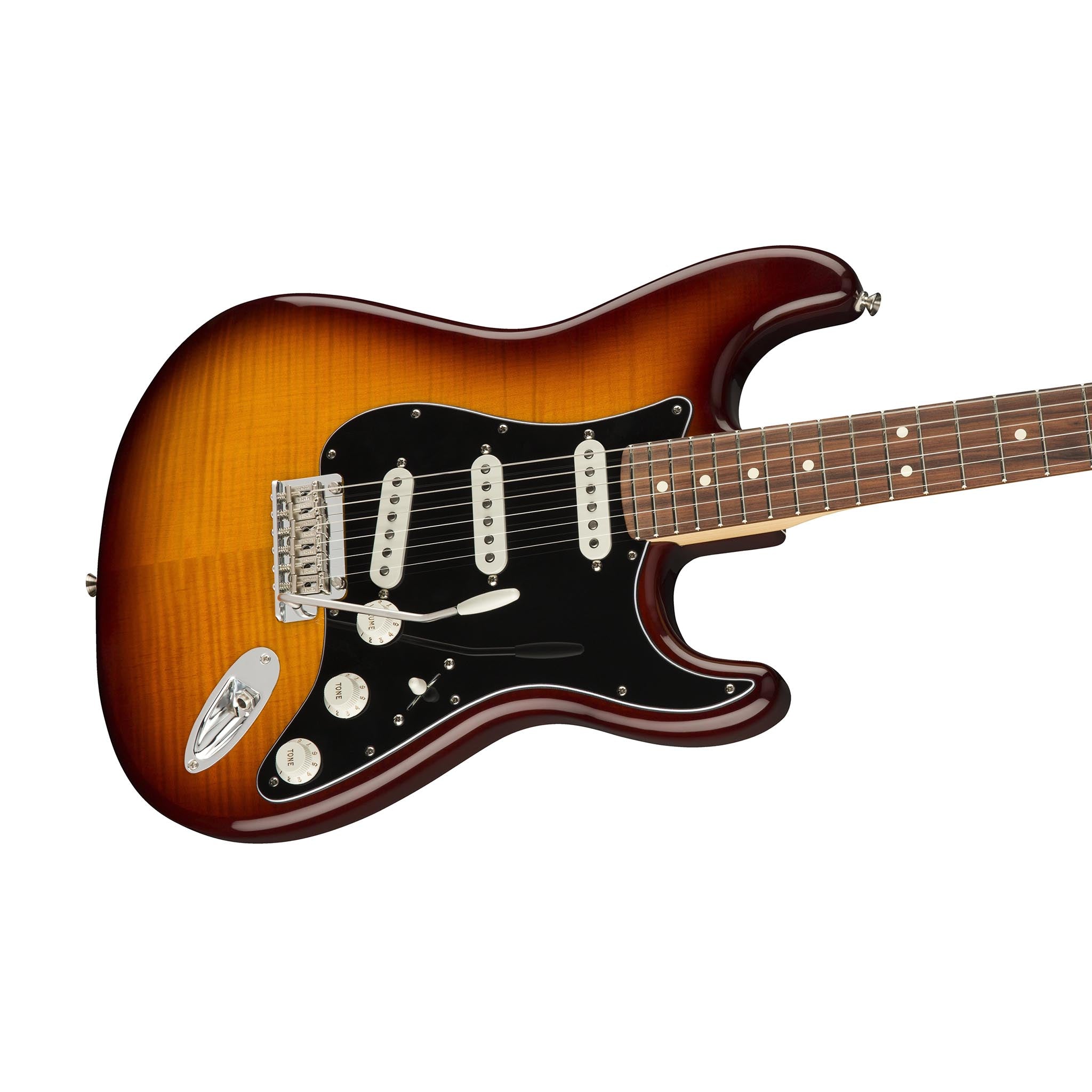 Fender Player Plus Top Stratocaster Electric Guitar, Pau Ferro FB