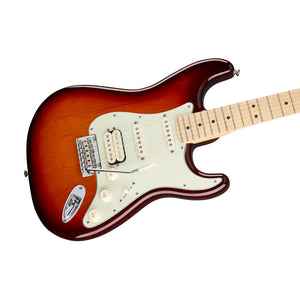 Fender Deluxe Stratocaster HSS Electric Guitar w/Gigbag, Maple FB, Tobacco Sunburst