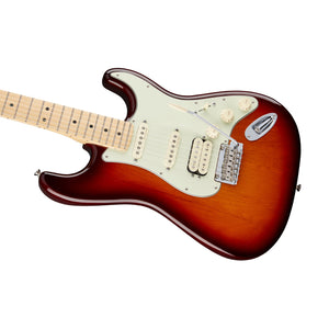 Fender Deluxe Stratocaster HSS Electric Guitar w/Gigbag, Maple FB, Tobacco Sunburst