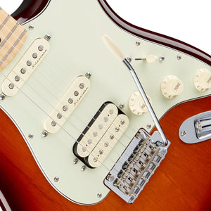 Fender Deluxe Stratocaster HSS Electric Guitar w/Gigbag, Maple FB, Tobacco Sunburst