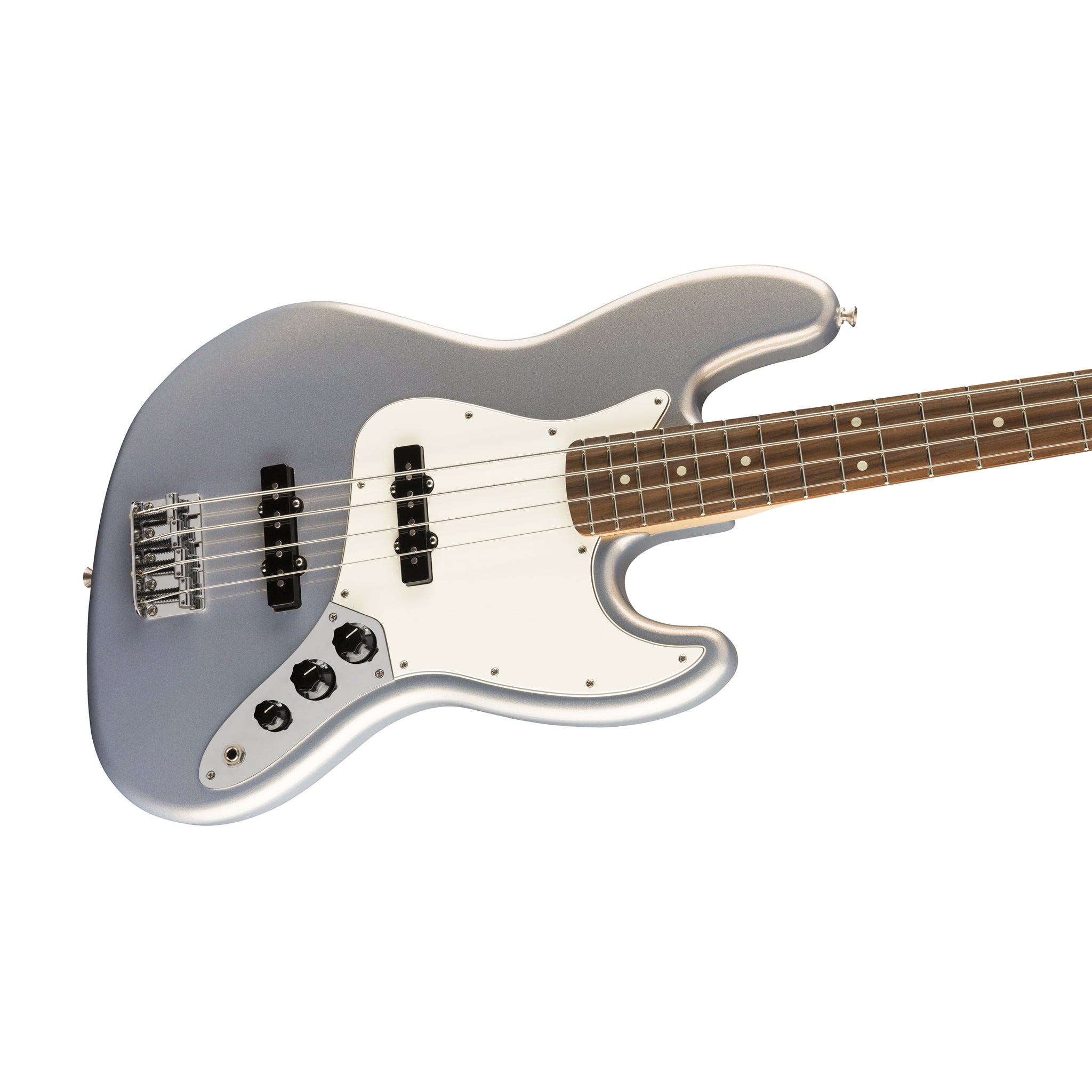 Fender Player Jazz Bass®Pau Ferro Silver Fender Player Jazz Bass Guitar, Pau Ferro FB, Silver – Swee Lee