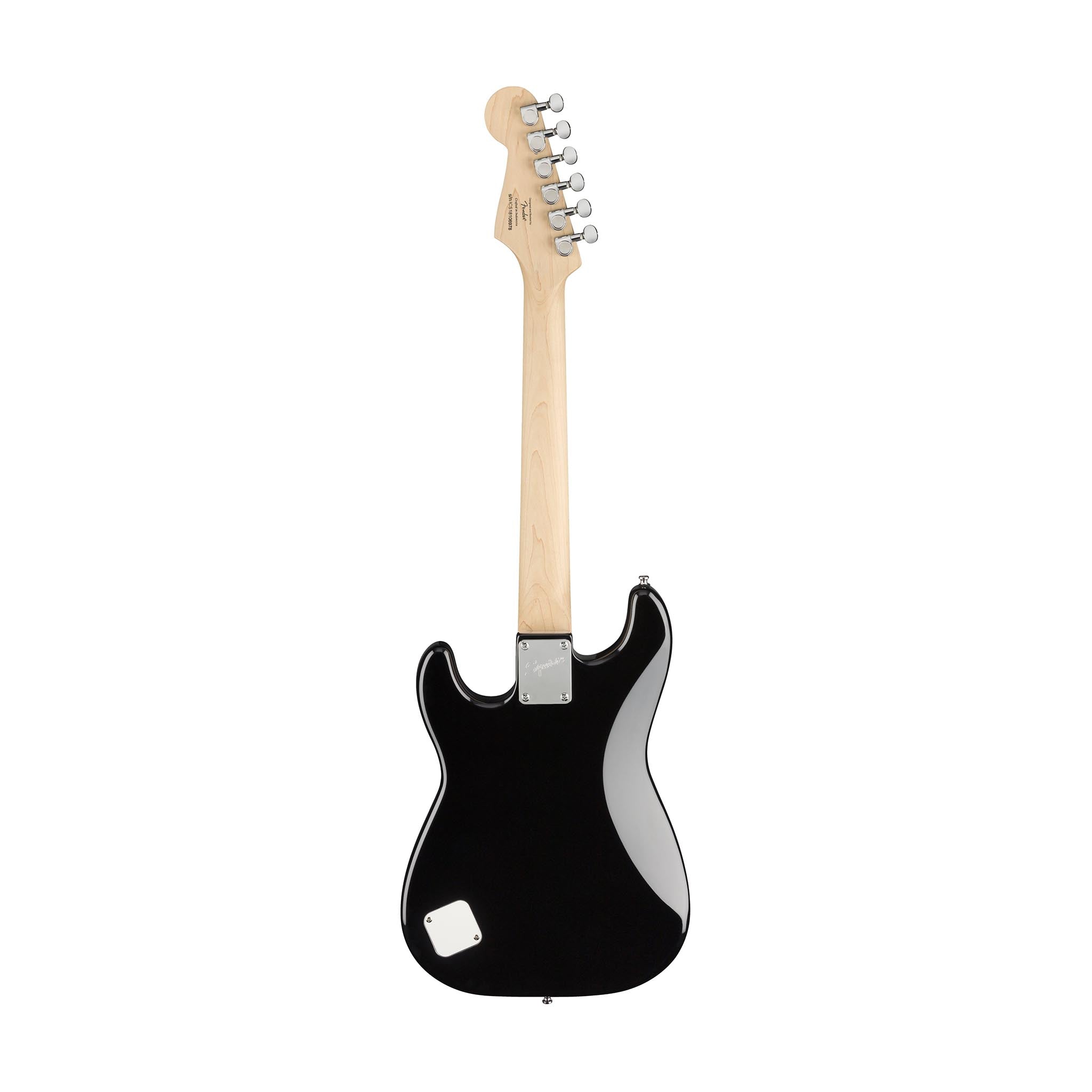 Squier Mini Stratocaster Electric Guitar, Laurel FB, Black – Swee
