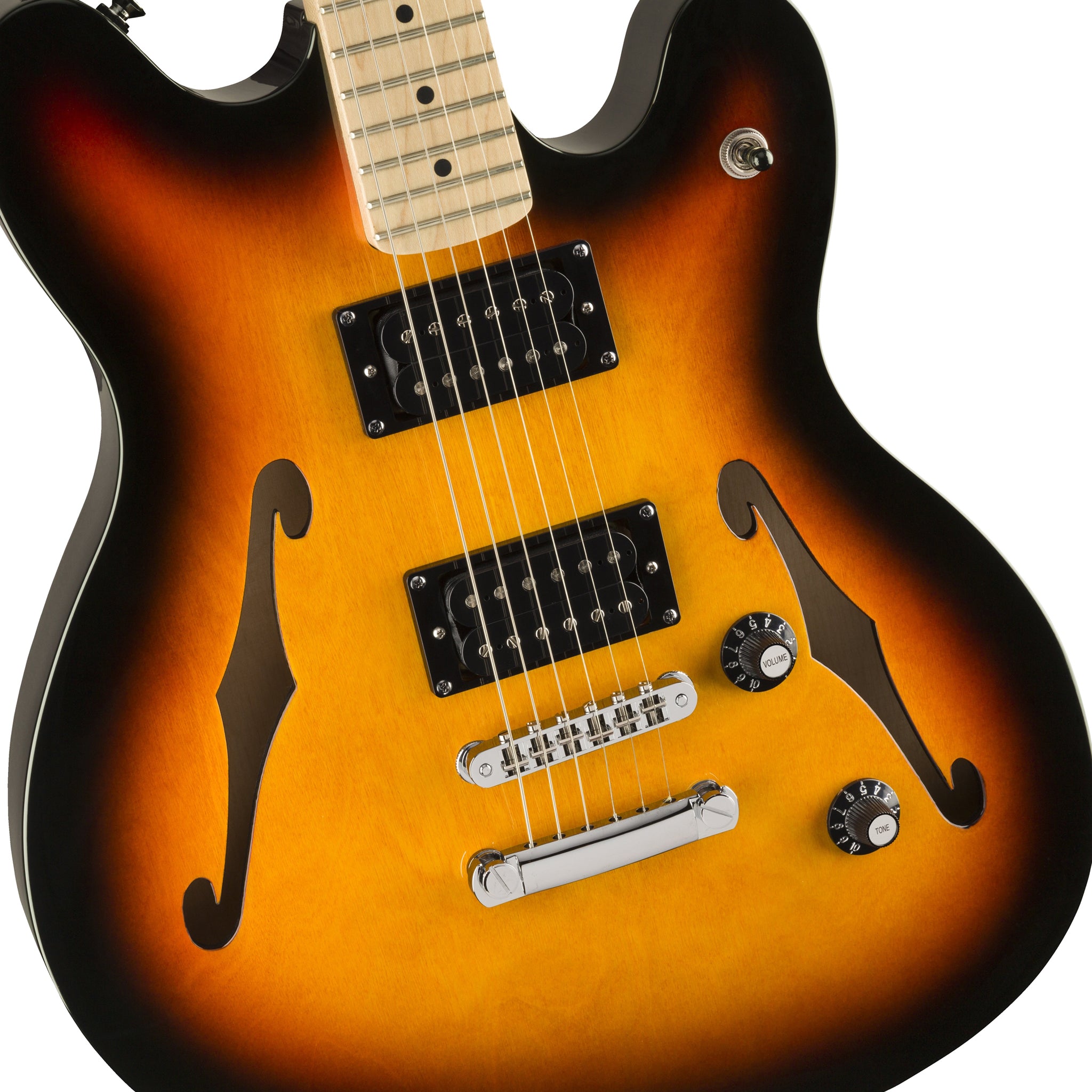 Squier Affinity Series Starcaster Electric Guitar, Maple FB, 3