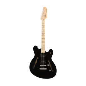 Squier Affinity Series Starcaster Electric Guitar, Maple FB, Black