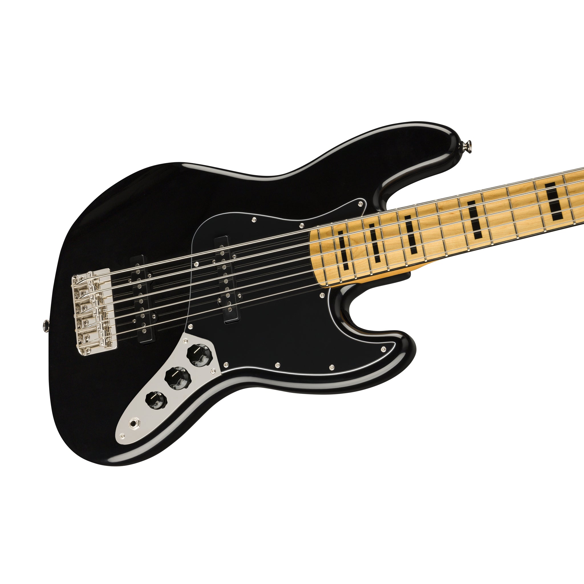 Squier Classic Vibe '70s Jazz Bass V 黒 Squier Classic Vibe 70s Jazz 5-String Bass Guitar, Maple FB, Black