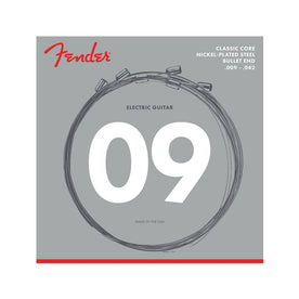 Fender 3255L Classic Core Nickel Plated Steel Bullet-End Electric Guitar Strings, 9-42
