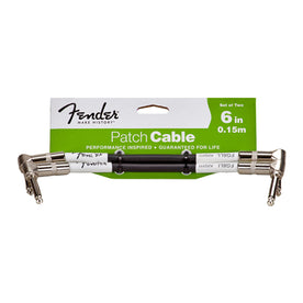 Fender Performance Series Instrument Cable, 6inch, Pack of 2