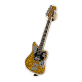 Fender Jaguar Bass Pin, Gold Glitter