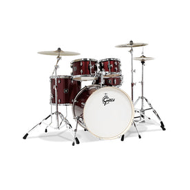 Gretsch GE4E825R Energy 5-Piece Drum Kit w/Hardware(22inch BD), No Cymbals, Red