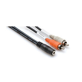 Hosa CFR-210 3.5mm TRSF to RCA Y Cable, 10ft