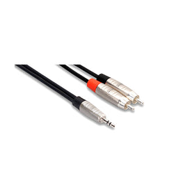 Hosa HMR-010Y Pro Y Cable, 3.5mm TRS to RCA, 10ft