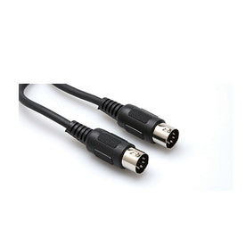 Hosa MID-310BK MIDI Cable, Black, 10ft