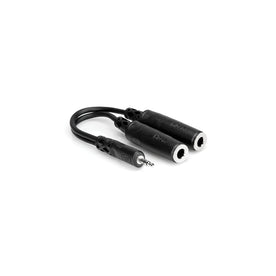 Hosa YMP-233 Y Cable, 3.5mm TRS to Dual 1/4inch TRSF